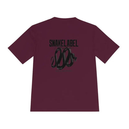 Moisture Wicking Athletic snake Tee - Lightweight Breathable Performance Shirt with PosiCharge® Technology and Set - in Sleeves snake - label