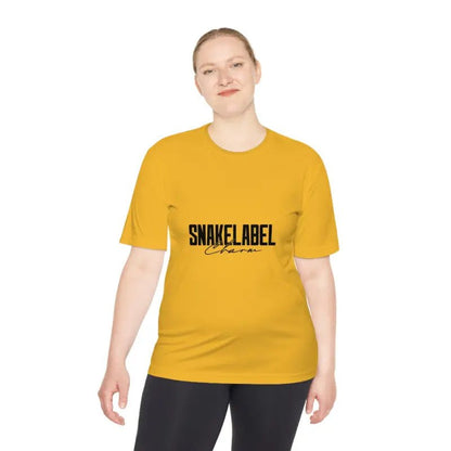 Moisture Wicking Athletic snake Tee - Lightweight Breathable Performance Shirt with PosiCharge® Technology and Set - in Sleeves snake - label