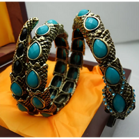 Multilayer Snake Bracelet - High - Quality Alloy & Inlaid Gems - snake - label