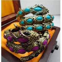 Multilayer Snake Bracelet - High - Quality Alloy & Inlaid Gems - snake - label