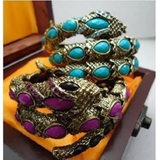 Multilayer Snake Bracelet - High - Quality Alloy & Inlaid Gems - snake - label