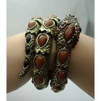 Multilayer Snake Bracelet - High - Quality Alloy & Inlaid Gems - snake - label