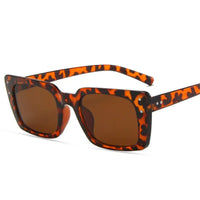 Nail Small Frame Sunglasses with Resin Material & Multiple Color Options snake - label