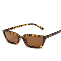 Narrow Frame Sunglasses: Resin Lenses, 7 Stylish Colors snake - label