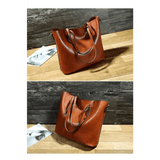 Oil Wax Portable Tote Bag with Sewing Thread & Multiple Pockets snake - label