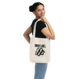 ORGANIC CANVAS TOTE BAG | 100% Certified Cotton | Ethical Sourcing & Tear - Away Label snake - label