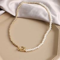 OT Chain Necklace: Heart - Shaped Electroplated Alloy Pendant snake - label