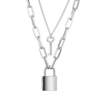 Padlock necklace - White - bracelets