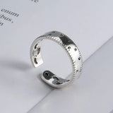 Personality Index Finger Ring in Silver with Korean Style Design - snake - label