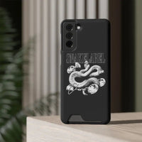 Phone Case with Card Holder - Slim Design, One Card Slot, Magsafe Compatible snake - label