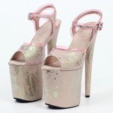 Pink Snake Shoes: PU Patent Leather Low Top with Tapered Heel snake - label