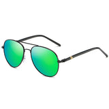 **POLARIZED SUNGLASSES MEN'S: Vintage Style Frame, Tac Lenses, UV400 Protection - 10 Lens Colors Available** - snake - label