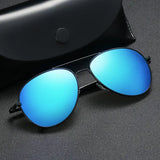 **POLARIZED SUNGLASSES MEN'S: Vintage Style Frame, Tac Lenses, UV400 Protection - 10 Lens Colors Available** - snake - label