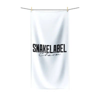 Polycotton Towel: Super Soft & Absorbent 50% Polyester & 50% Cotton Bath Towel snake - label