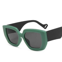 Polygon Contrast Sunglasses: Stylish Polygon Frame with UV Protection & Color Variations snake - label