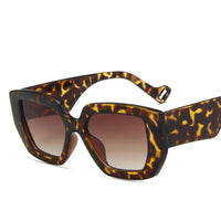 Polygon Contrast Sunglasses: Stylish Polygon Frame with UV Protection & Color Variations snake - label