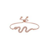 PREMIUM Sense Snake Bracelet | Handcrafted Alloy, Synthetic Zirconia snake - label