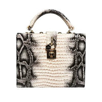 Python Print Handbag - Trendy Snake Bag snake - label