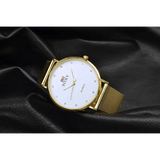 Quartz Watches - Elegant Golden Waterproof Timepieces snake - label