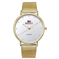 Quartz Watches - Elegant Golden Waterproof Timepieces snake - label