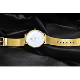 Quartz Watches - Elegant Golden Waterproof Timepieces snake - label