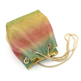 Rainbow Bucket Diamond Bag with Sparkling Rhinestones - Colorful & Luxurious Design for Style - Conscious Individuals snake - label