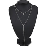 Retro Clavicle Necklace with Adjustable Multi - Layer Design - snake - label