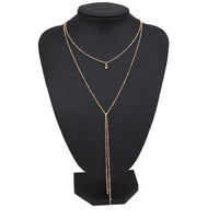 Retro Clavicle Necklace with Adjustable Multi - Layer Design - snake - label