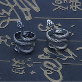 Retro Spirit Snake Ring in High - Quality Alloy with Electroplating - snake - label