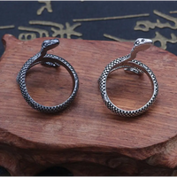 Retro Spirit Snake Ring in High - Quality Alloy with Electroplating - snake - label