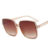 Rice Nail Sunglasses: Stylish AC Lens with PC Frame, 4 Lens Colors snake - label