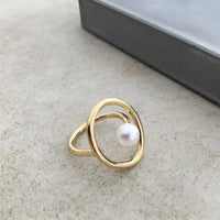 Ring Pearl Ring with High - Quality Alloy snake - label