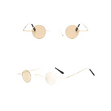 Round Frame Retro Sunglasses - 8 Color Options, Lightweight Design snake - label