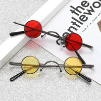 Round Frame Retro Sunglasses - 8 Color Options, Lightweight Design snake - label