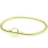 Round Snake Bone Bracelet with Electroplated Finish - Stylish Accessory for Fashion-Forward Individuals