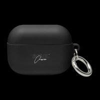 Rubber Case for AirPods with Shock Absorption and Metal Carabiner snake - label