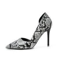 sexy snake pattern shoes - Lightweight & Wear - Resistant, 8cm High Heel snake - label