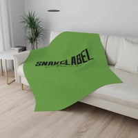 Sherpa Personalized Blanket: Customizable Comfort, Luxurious 430 GSM Polyester, 2 Sizes snake - label