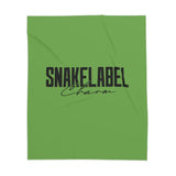 Sherpa Personalized Blanket: Customizable Comfort, Luxurious 430 GSM Polyester, 2 Sizes snake - label