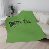 Sherpa Personalized Blanket: Customizable Comfort, Luxurious 430 GSM Polyester, 2 Sizes snake - label