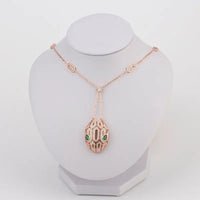 Short Snake Pendant with Gem Inlays and Adjustable Length in 3 Colors snake - label