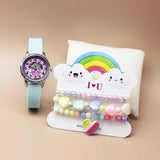 Silicone Children Bracelet Watch with Colorful Cartoon Design - 12 Vibrant Options snake - label