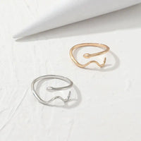 Simple Snake Ring - Plated Alloy in Sleek Design with Exquisite Plating - snake - label