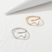 Simple Snake Ring - Plated Alloy in Sleek Design with Exquisite Plating snake - label