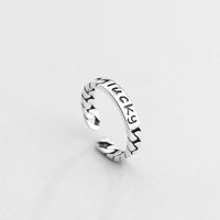 Simple Stacking Combination Ring Set with Customizable Design - 925 Sterling Silver Women's Jewelry snake - label