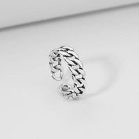 Simple Stacking Combination Ring Set with Customizable Design - 925 Sterling Silver Women's Jewelry snake - label