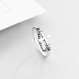 Simple Stacking Combination Ring Set with Customizable Design - 925 Sterling Silver Women's Jewelry snake - label