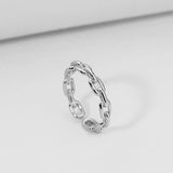 Simple Stacking Combination Ring Set with Customizable Design - 925 Sterling Silver Women's Jewelry snake - label