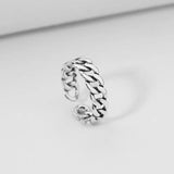 Simple Stacking Combination Ring Set with Customizable Design - 925 Sterling Silver Women's Jewelry - snake - label