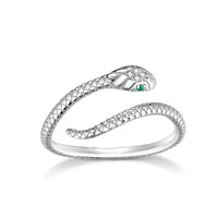 Smart Snake - shaped Electroplating Ring Soul Snake S925 Silver Ring snake - label